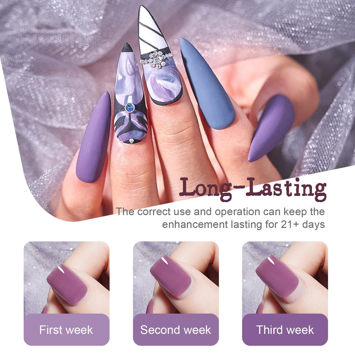 JODSONE in use manicure application demonstrating smooth layering