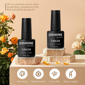 JODSONE in-use salon manicure showing cured nails and professional results