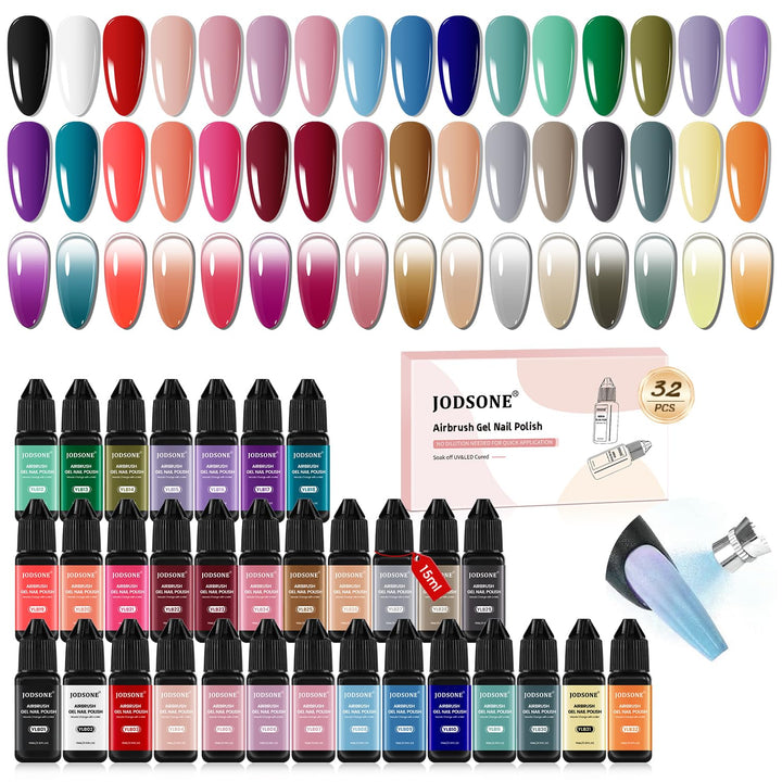 JODSONE kit layout with 32 bottles showing full color range and quick selection benefit