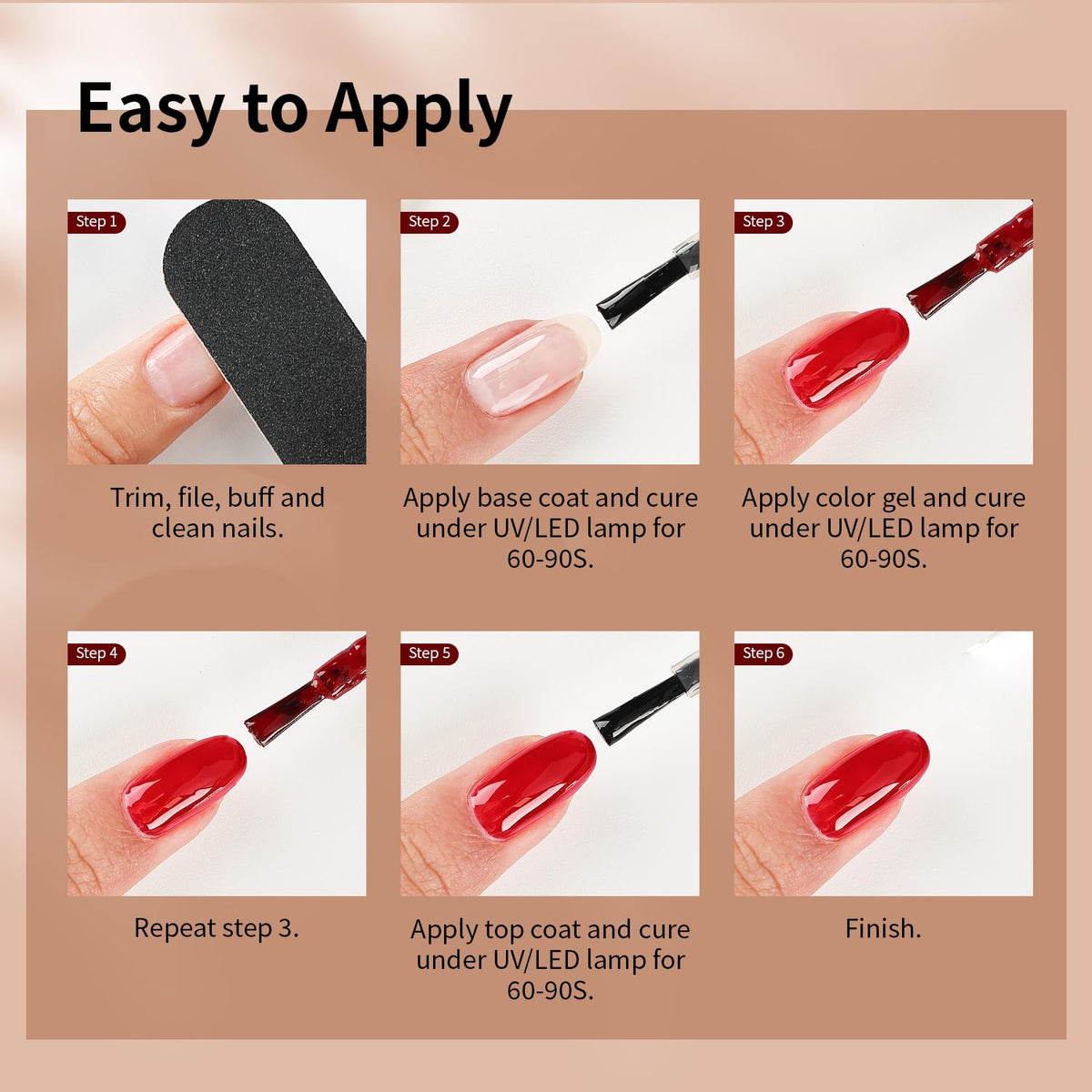 JODSONE lifestyle shot of a manicure in use demonstrating salon-like results
