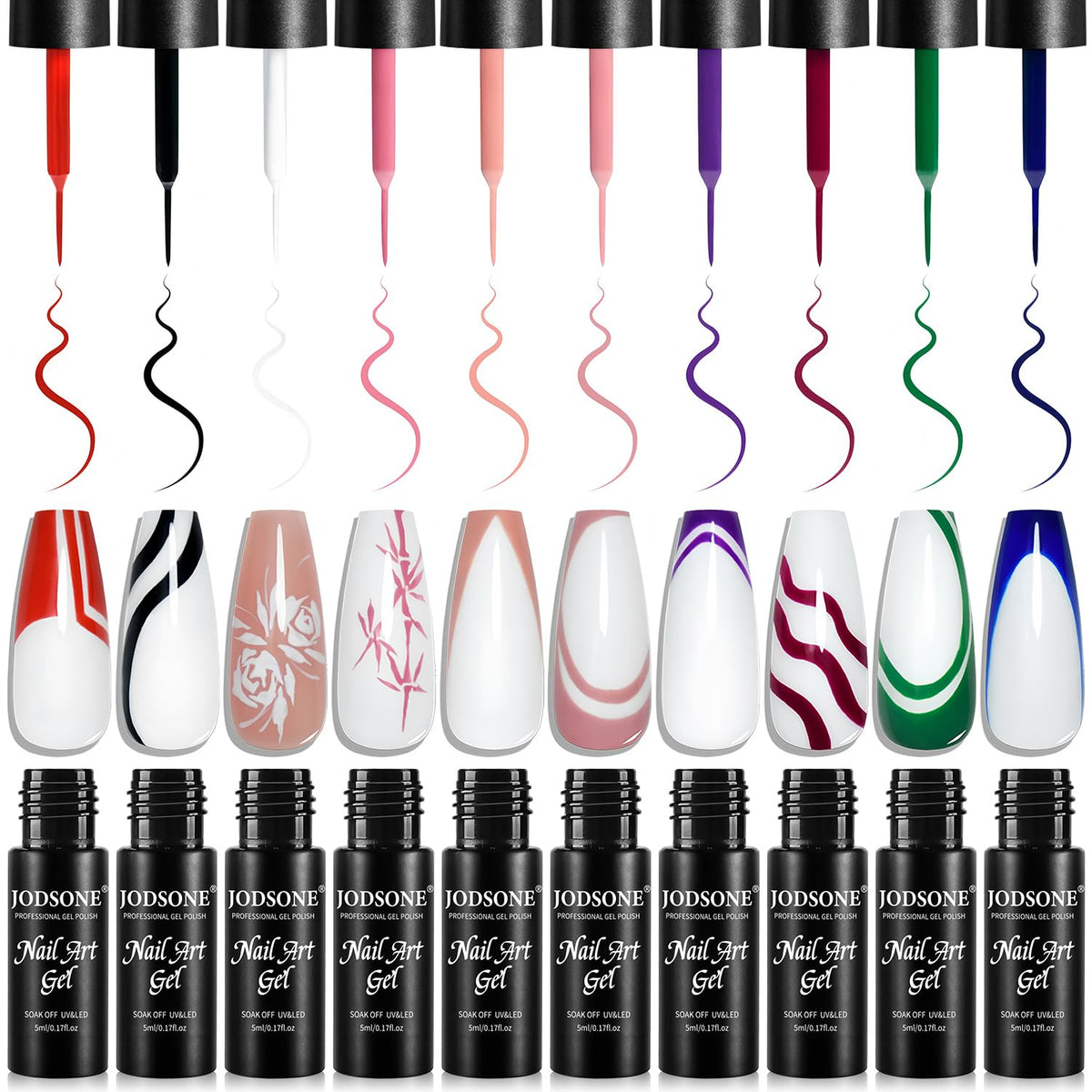 JODSONE lifestyle manicure setting with finished nails, professional appearance