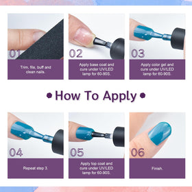 JODSONE manicure in progress with lamp showing at-home salon convenience