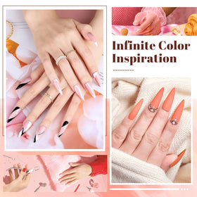 JODSONE matte top coat effect transforming glossy nails to a soft satin look
