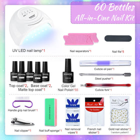 JODSONE open kit arrangement with polishes and tools for easy at-home use