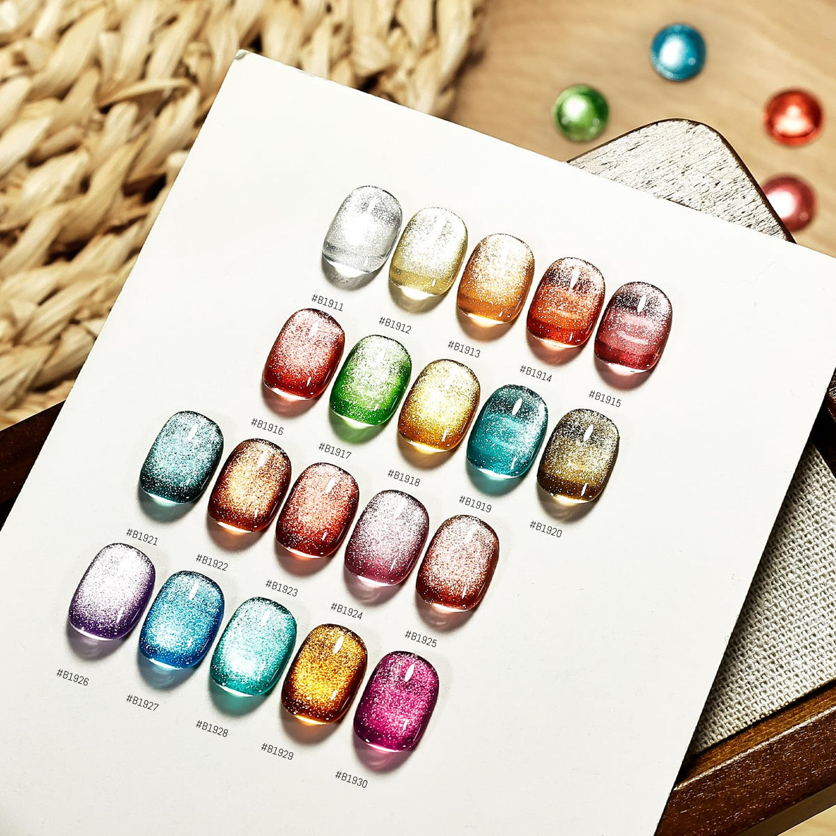 JODSONE open kit layout displaying lamp, polishes, base/top coat and tools for convenience