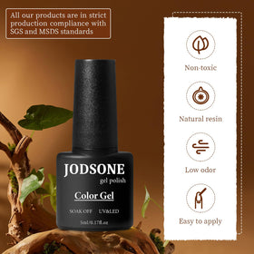 JODSONE size comparison with a coin showing compact 5ml bottle scale convenience