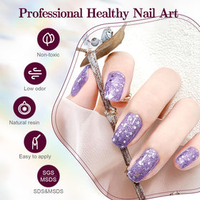 JODSONE nail wheel swatches showing true color payoff and glitter effect