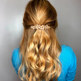 Joez Wonderful clip worn in half-up hairstyle adding polished accent