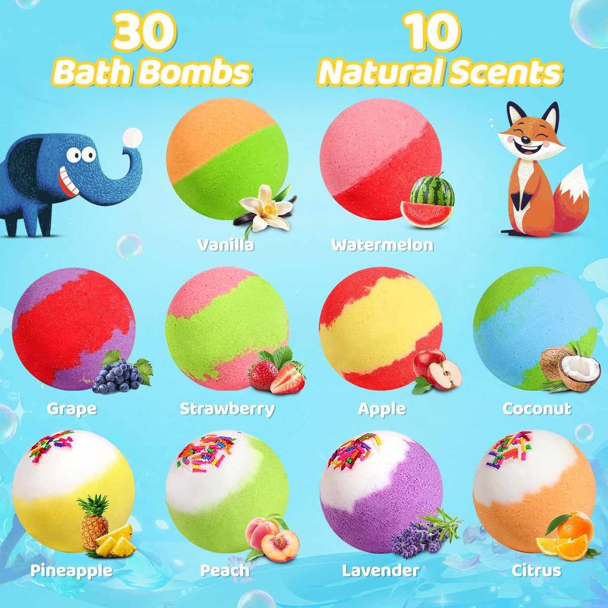 JOFEI bath bomb in hand to show size and easy single-bomb portioning