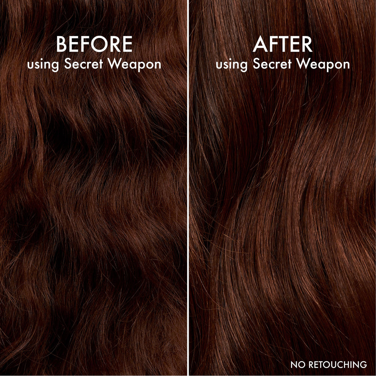 John Frieda applying crème to damp hair before blow-drying for sleek results