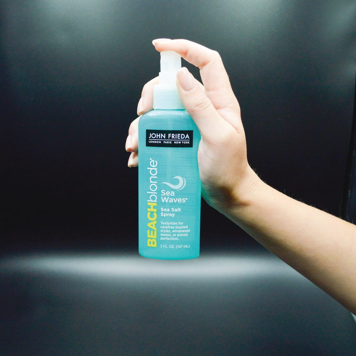 John Frieda before and after hair comparison showing fuller beachy waves