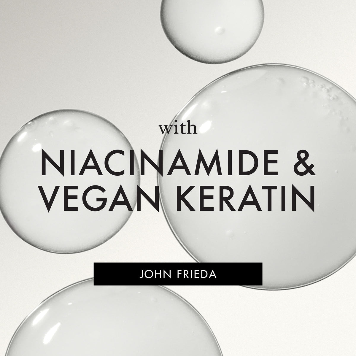 John Frieda before and after image showing reduced frizz and controlled style