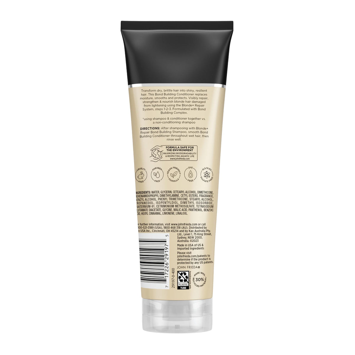 John Frieda product staged in bathroom lifestyle for everyday blonde maintenance