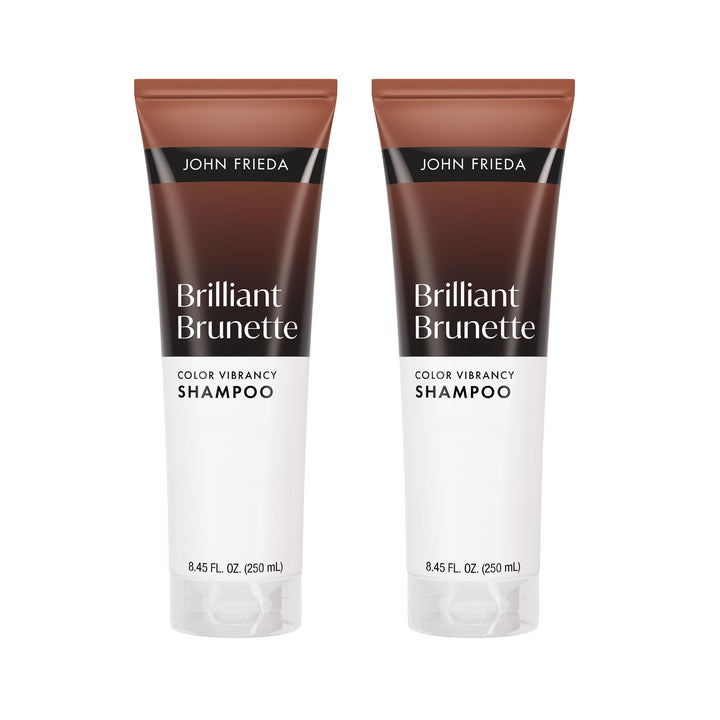 John Frieda front packaging showing product and glossy result