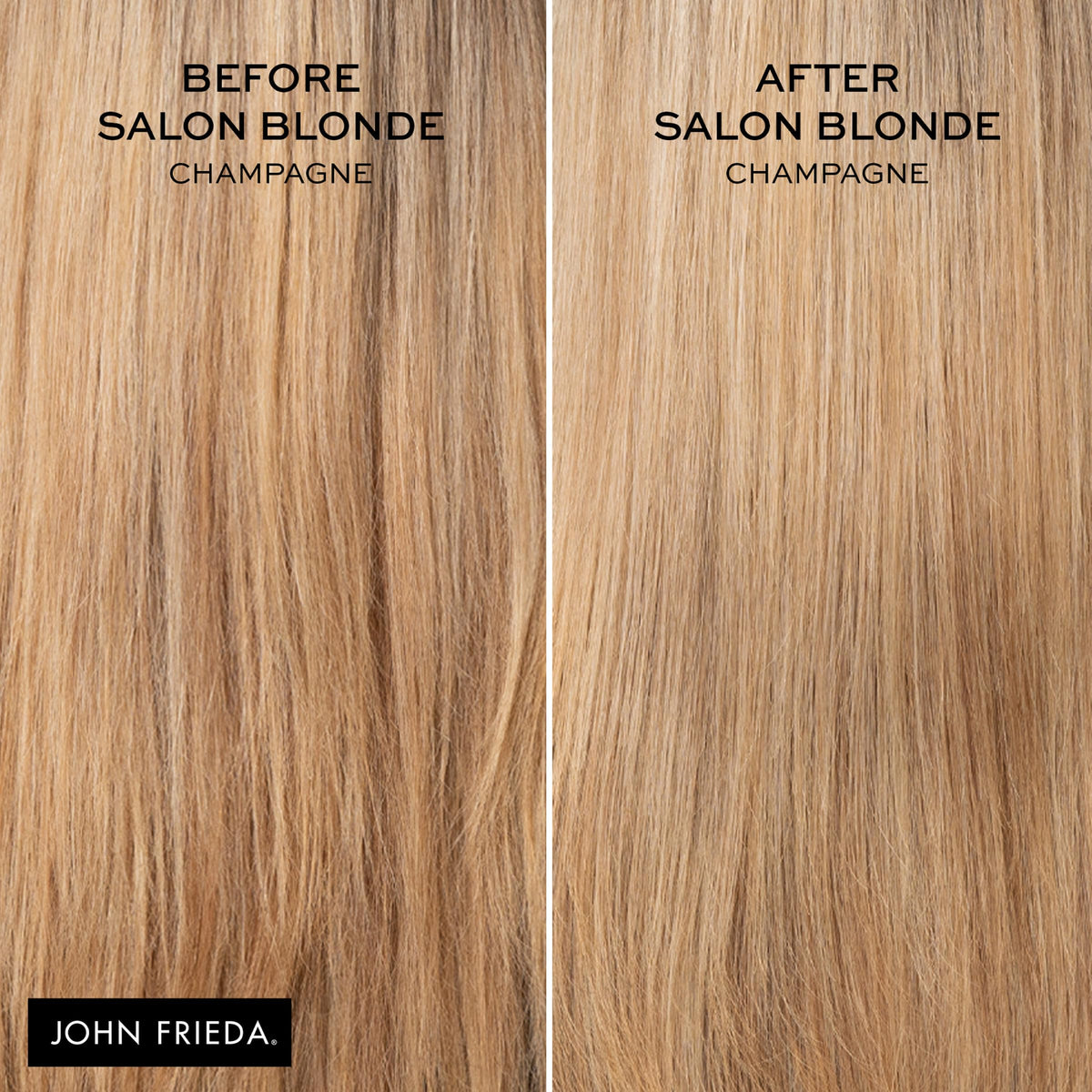 john frieda label close-up highlights protein-peptide complex and clean ingredients