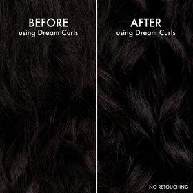 John Frieda before and after curls showing restored bounce and definition