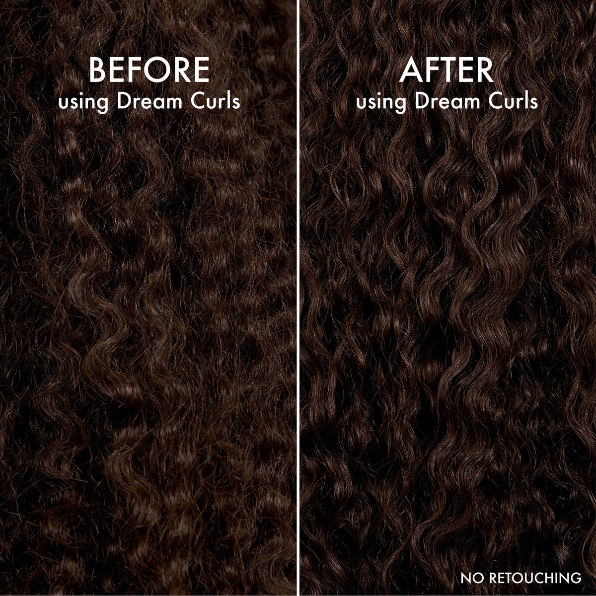 John Frieda mousse used with diffuser for defined curly styling