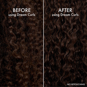 John Frieda mousse used with diffuser for defined curly styling