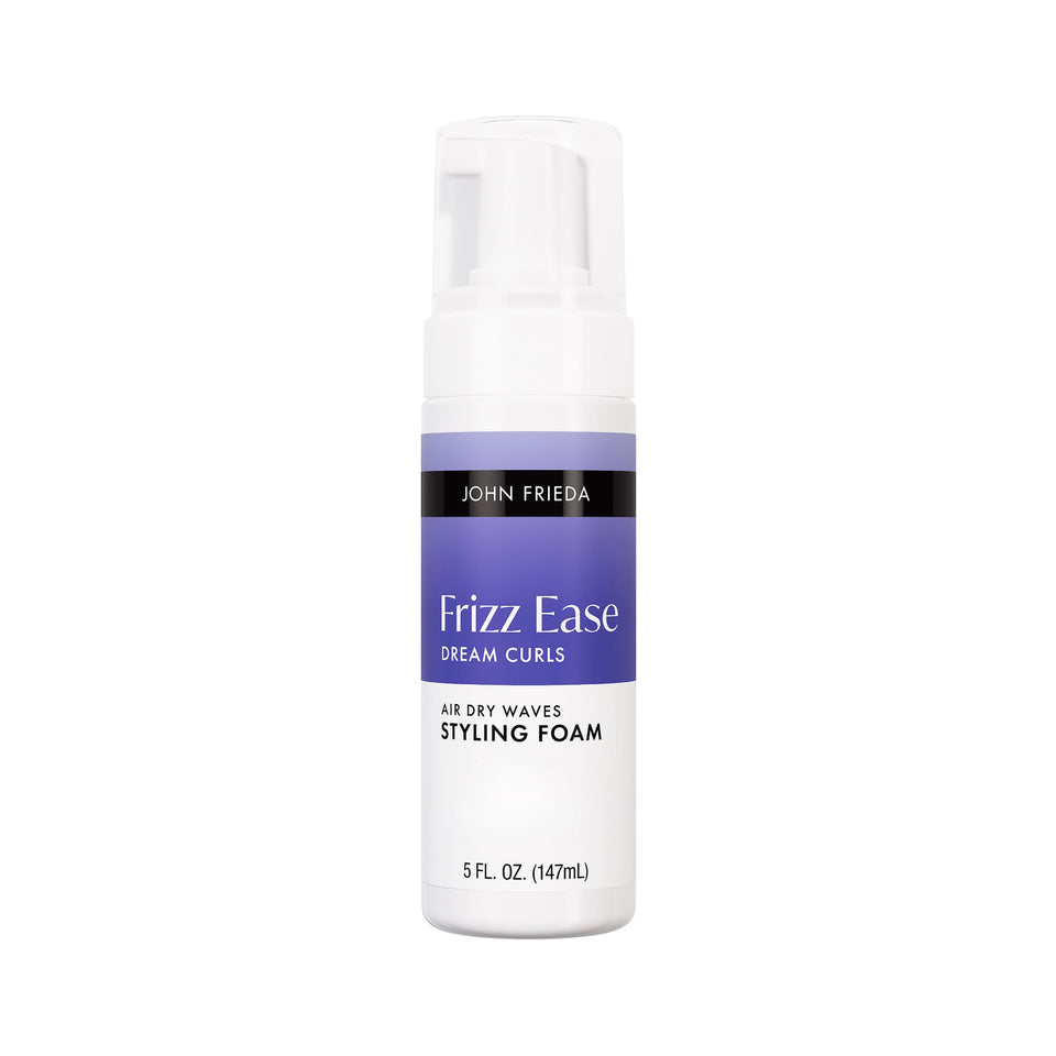 John Frieda front packaging showing foam bottle and branding for easy ID and trust