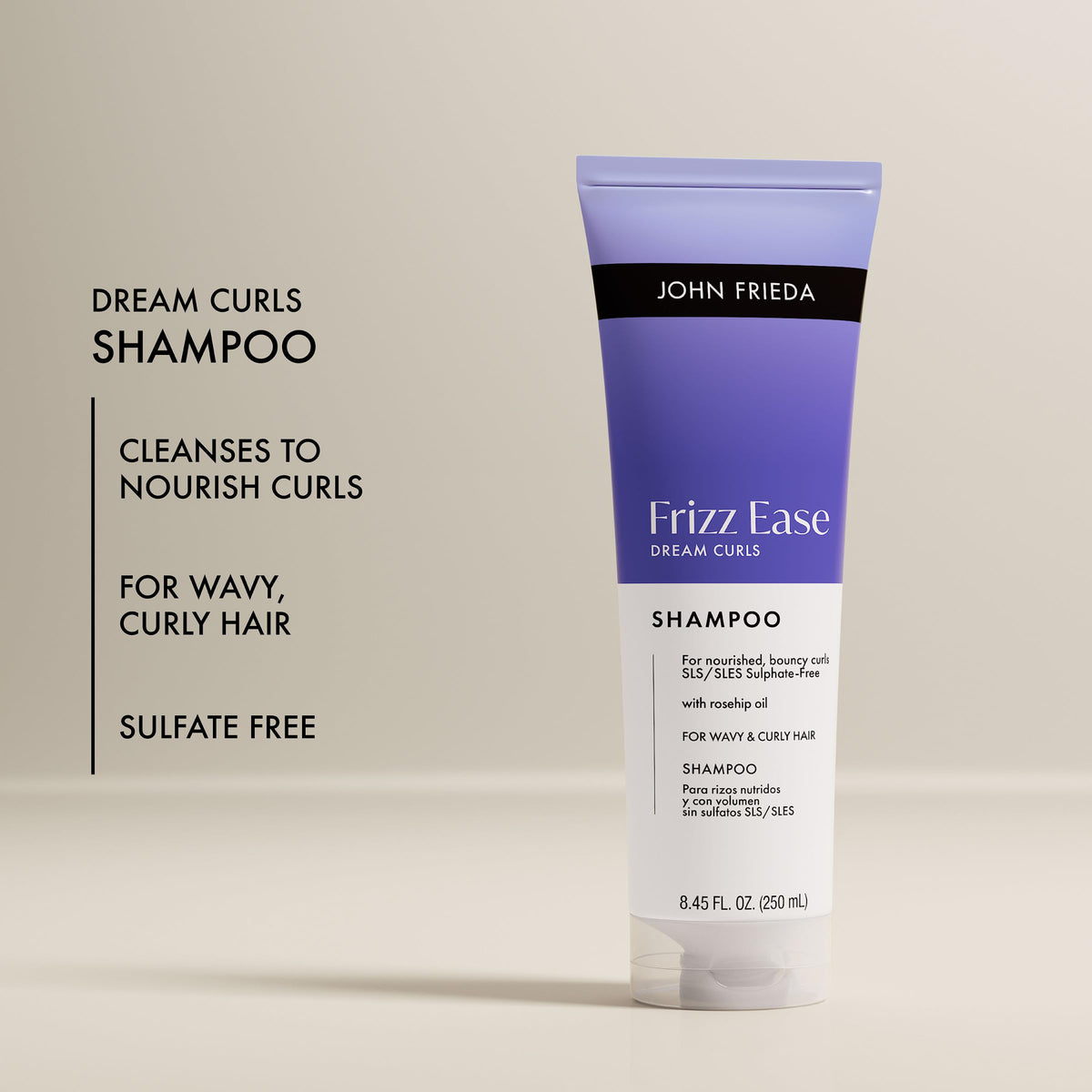 John Frieda texture close-up gel consistency for curl definition and slip