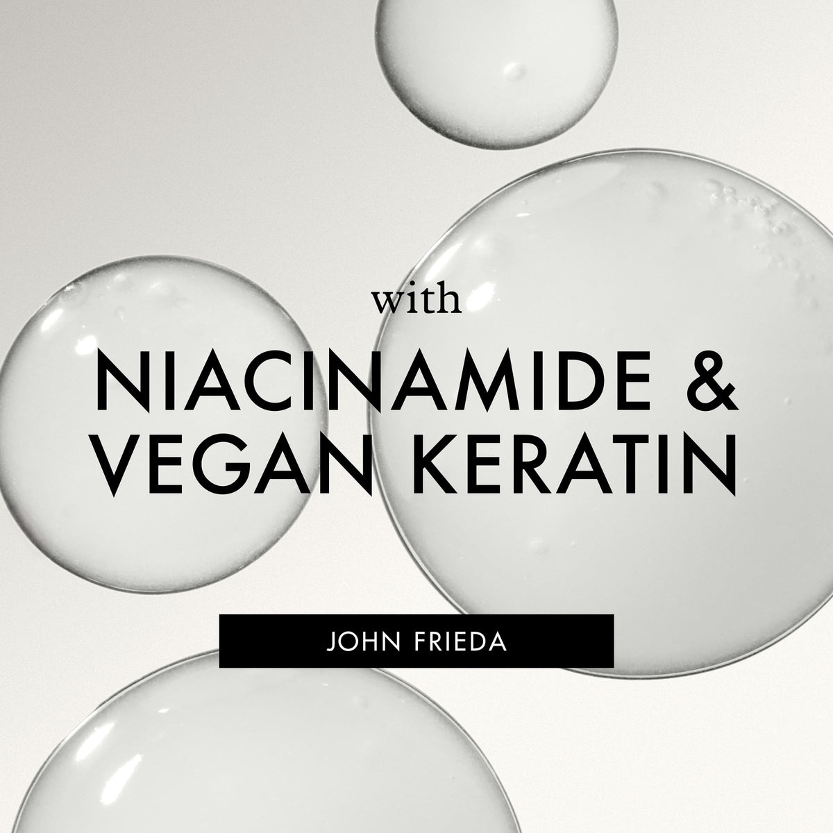 John Frieda shiny finish on hair illustrating smooth polished look