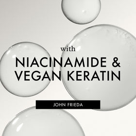 John Frieda shiny finish on hair illustrating smooth polished look