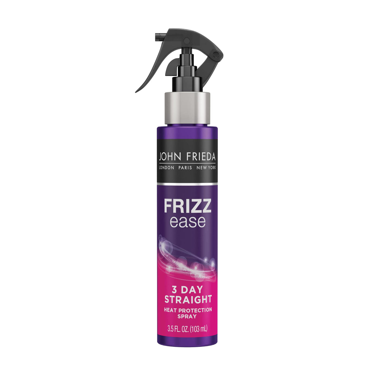 John Frieda front bottle shot showing label and benefits
