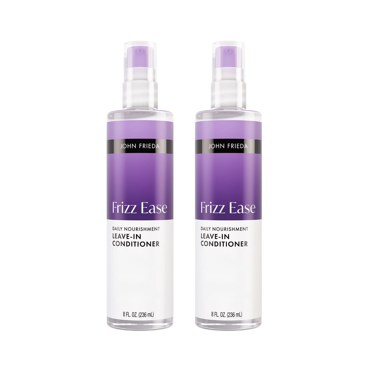 John Frieda front packaging showing bottle and label for easy identification and benefit