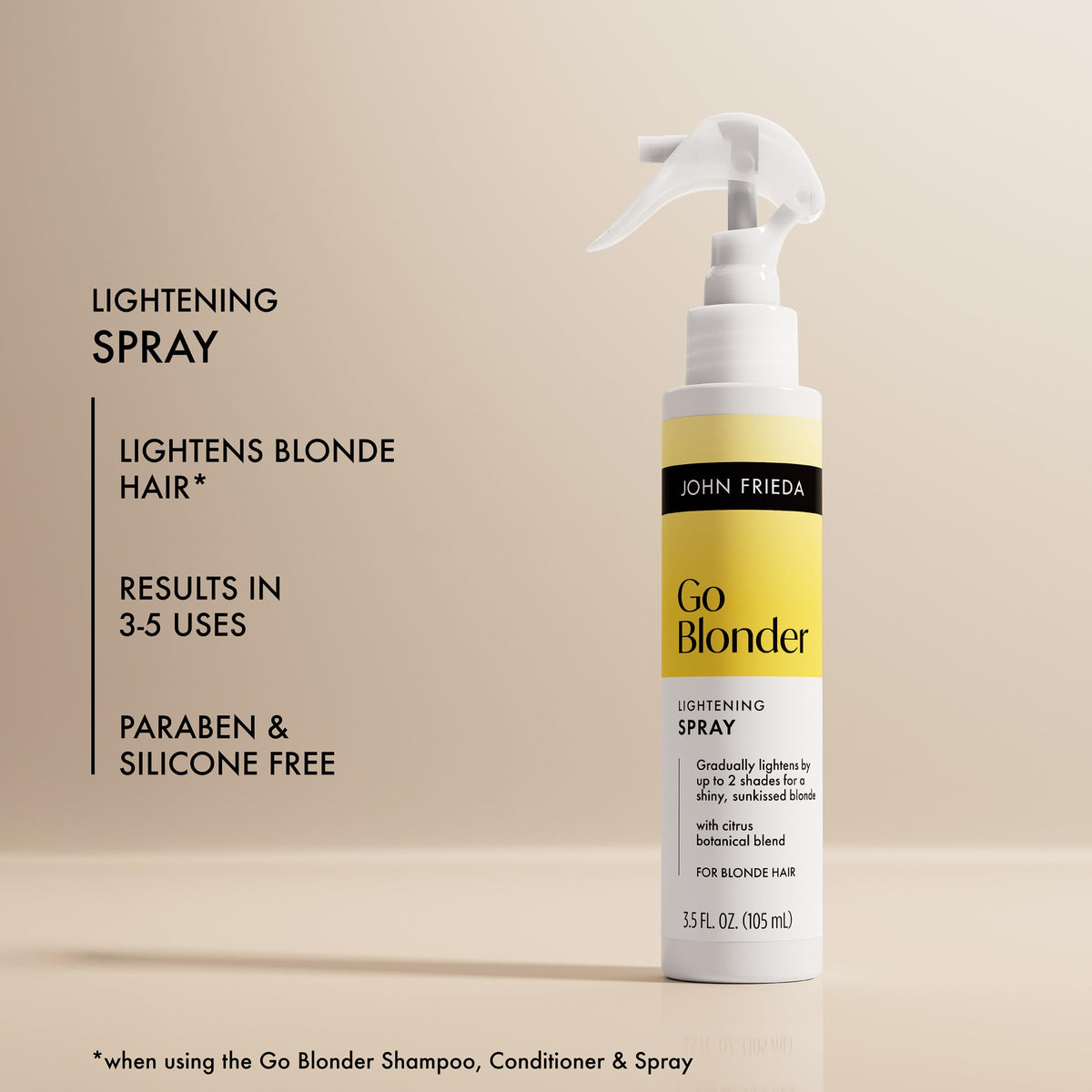 John Frieda before-and-after blending darker roots for natural brightness