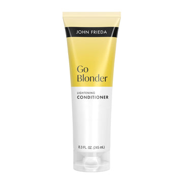 John Frieda front packaging showing bottle and product benefits