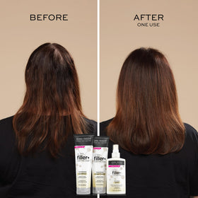 John Frieda ingredients label showing biotin and hyaluronic acid