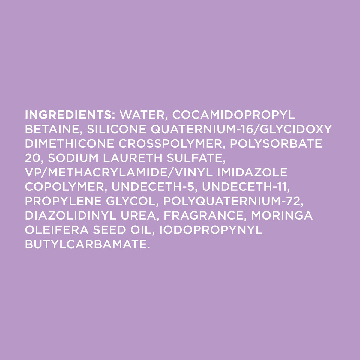 John Frieda product label closeup highlighting ingredients and color-safe claim