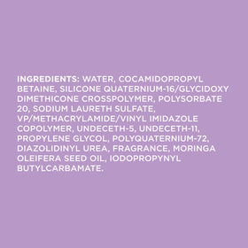 John Frieda product label closeup highlighting ingredients and color-safe claim