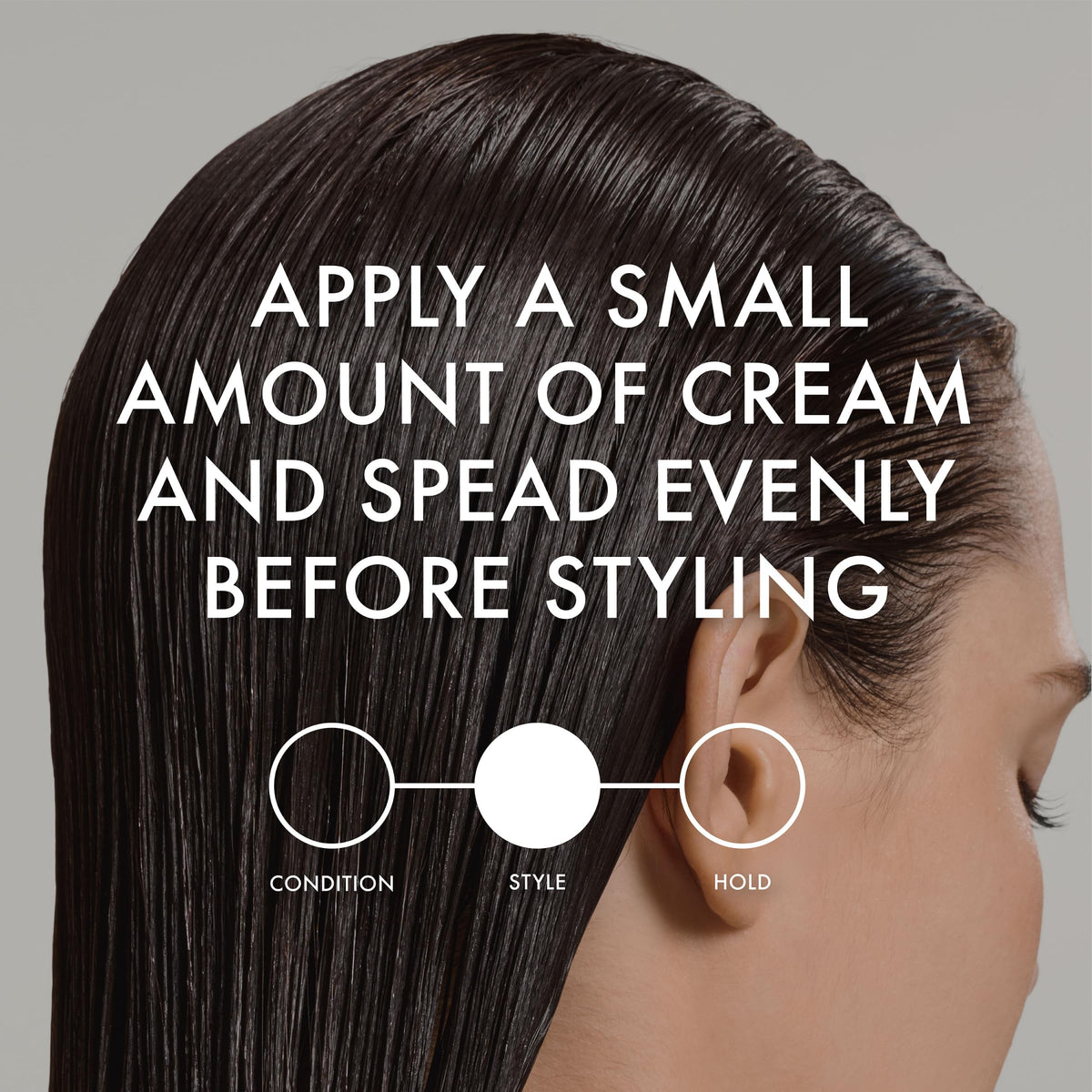 John Frieda model with sleek straight hair showcasing results