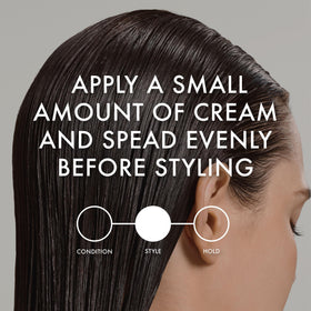 John Frieda model with sleek straight hair showcasing results