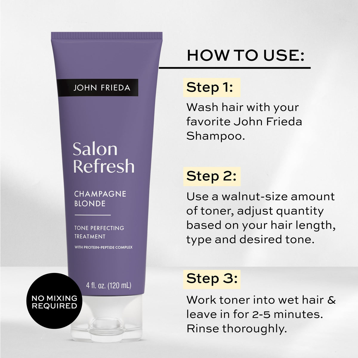 john frieda product flatlay with complementary items for routine styling