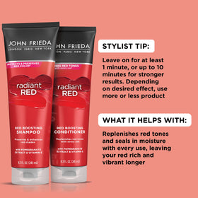John Frieda creamy conditioner texture highlighting hydration