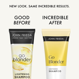 John Frieda shampoo bottle close-up highlighting label and usage