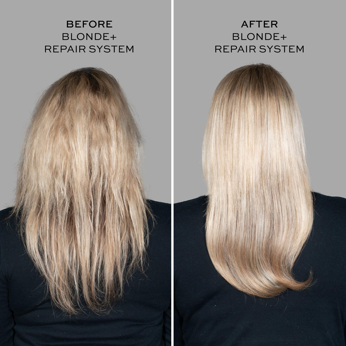 John Frieda label close-up highlighting bond-building complex benefits