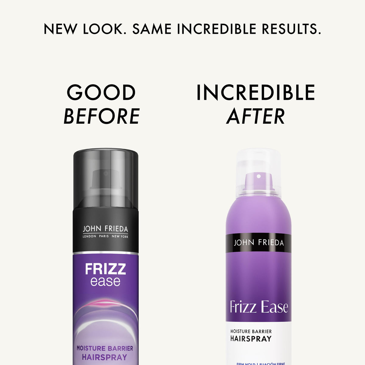 John Frieda side label close-up with directions and ingredients, helps informed use