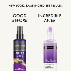 John Frieda spray nozzle close-up demonstrating fine mist for even product distribution