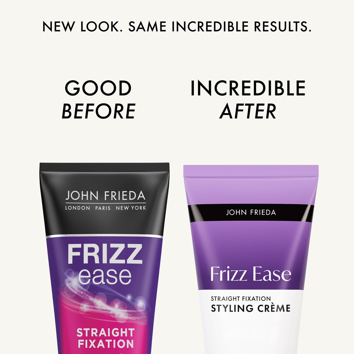 John Frieda open cap showing creamy texture for easy spread
