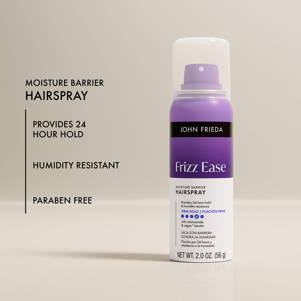John Frieda shiny hair detail showing smooth finish and added gloss benefit