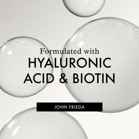 John Frieda before and after showing fuller-looking hair after use