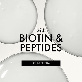 John Frieda before and after scale comparison showing visible density benefit