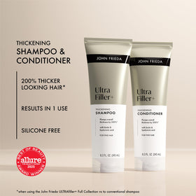 John Frieda conditioner cream close-up hydrating strands for visible fullness