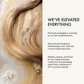 John Frieda conditioner texture dispensed to show lightweight feel