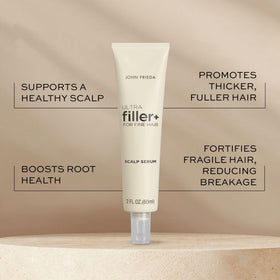 John Frieda pump top detail for precise application and hassle-free dosing