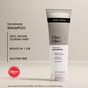 John Frieda ULTRAfiller+ biotin and hyaluronic acid ingredients visual