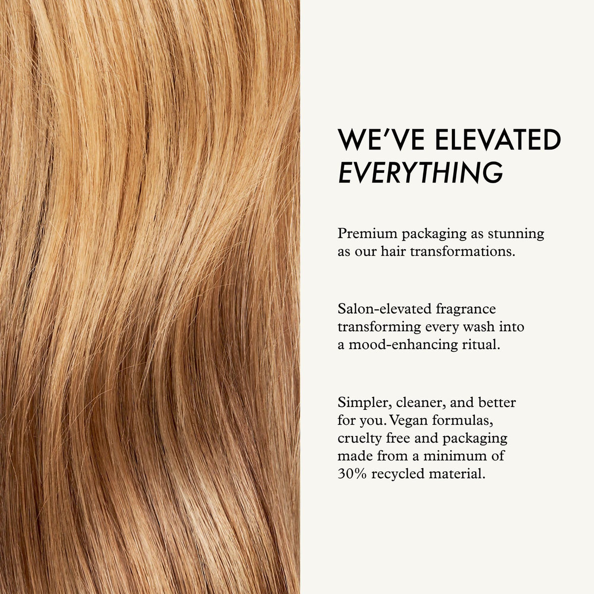 John Frieda mist spraying onto hair to build lightweight volume